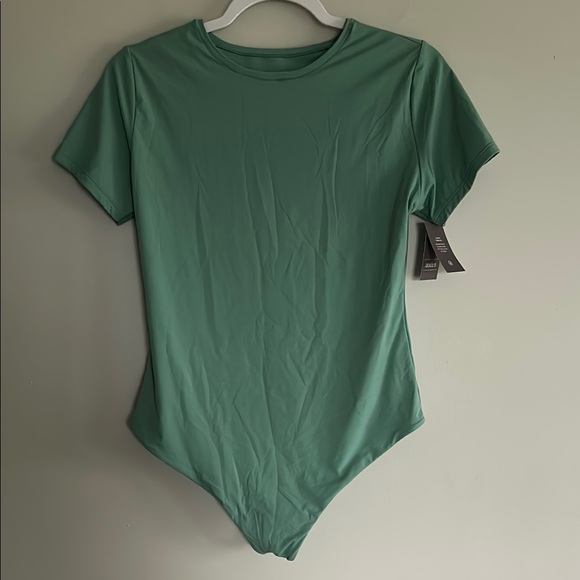 Auden Tops - 5/$25 Auden Green Bodysuit Top